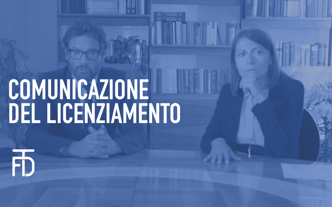 Comunicazione del licenziamento